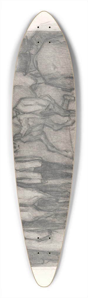 Robert Polhill Bevan - The Horse Mart 39.3 inch art pintail longboard deck
