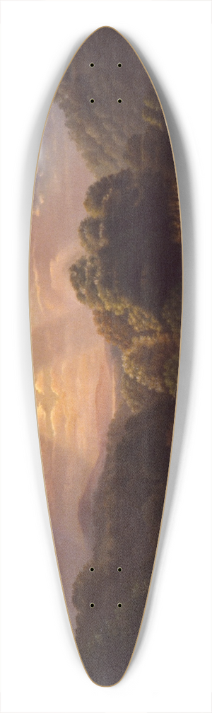 Robert S. Duncanson - Landscape with Sheep 39.3 inch art pintail longboard deck