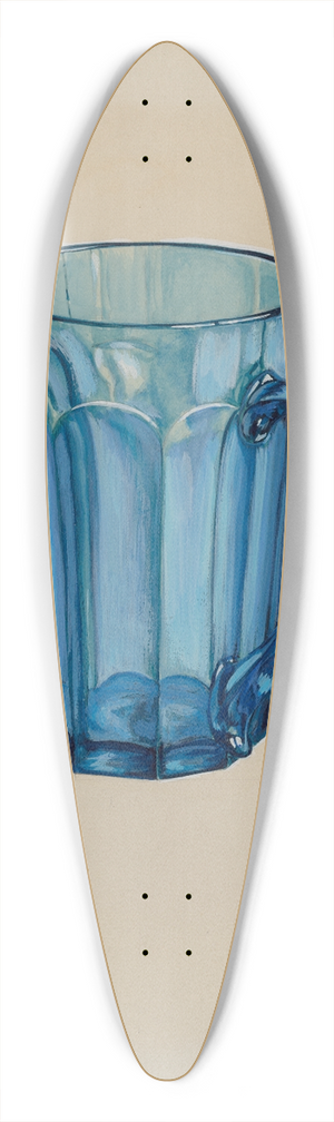 Robert Stewart - Blue Beer Mug 39.3 inch art pintail longboard deck