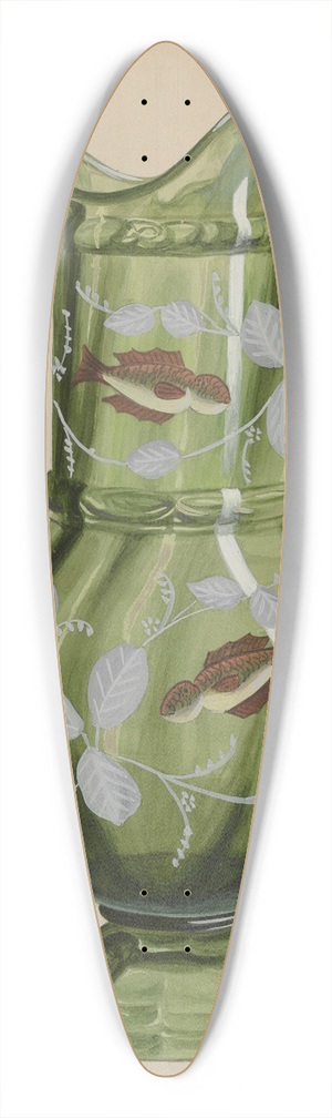 Robert Stewart - Green Pitcher 39.3 inch art pintail longboard deck