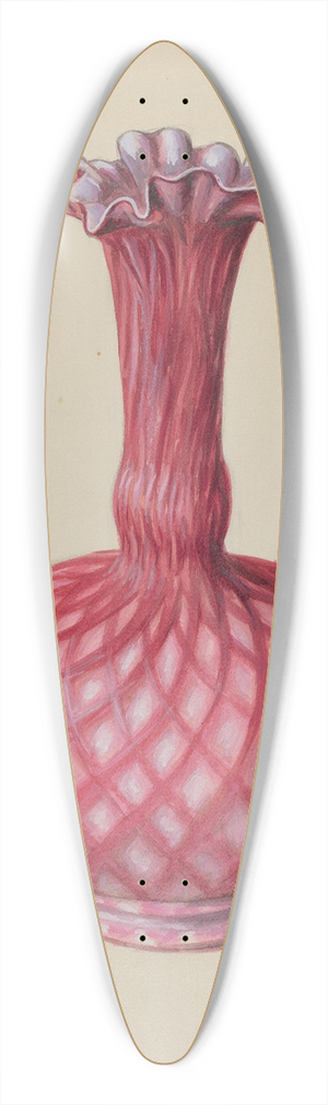 Robert Stewart - Ornamental Ruby Vase 39.3 inch art pintail longboard deck