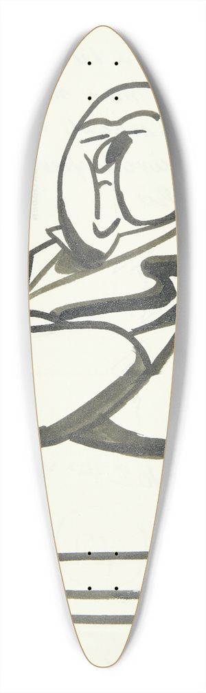 Robert Storm Petersen - Blad til Dagens flue 39.3 inch art pintail longboard deck