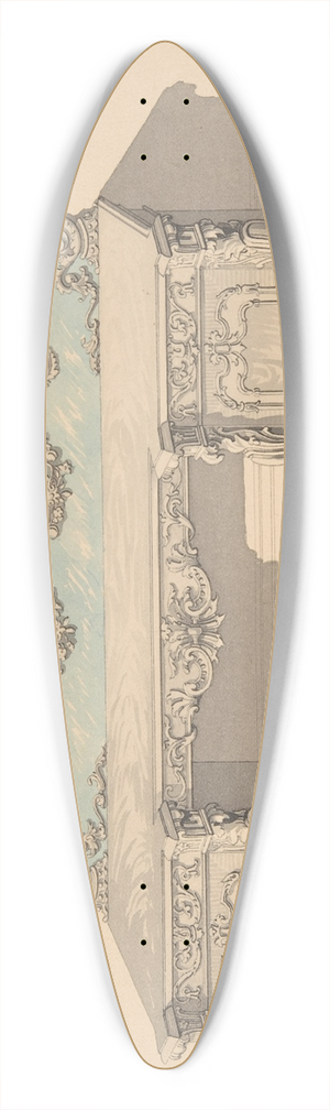Robert William Hume - Design for Sideboard, Louis Quatorze Style 39.3 inch art pintail longboard deck