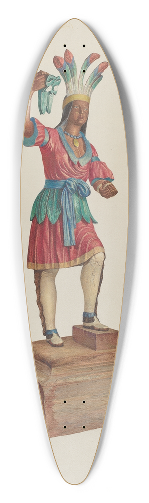Robert W.R. Taylor - Cigar Store Indian 39.3 inch art pintail longboard deck