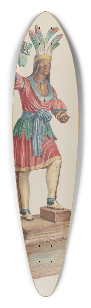 Robert W.R. Taylor - Indian 39.3 inch art pintail longboard deck