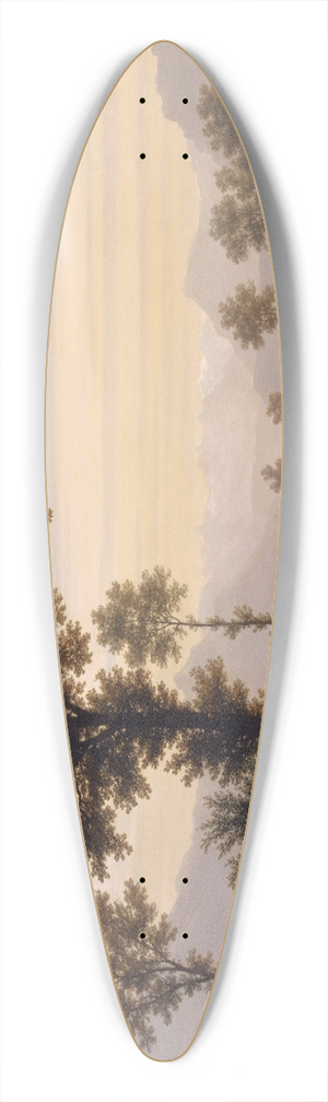 Robert Znd - Landscape near Lucerne 39.3 inch art pintail longboard deck