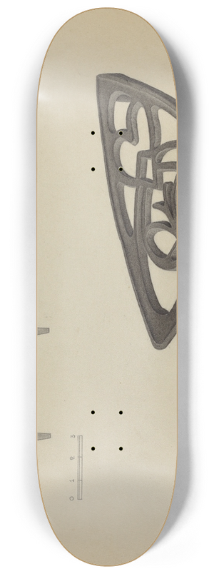 Gordon Sanborn - Pa. German Flat-iron Holder 8.25 inch art skate deck