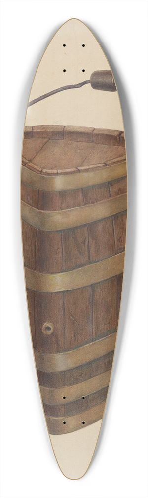 Roger Deats - Triangle Field Water Keg 39.3 inch art pintail longboard deck