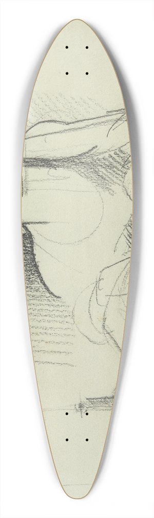 Roger de La Fresnaye - Etude pour le rameur 39.3 inch art pintail longboard deck