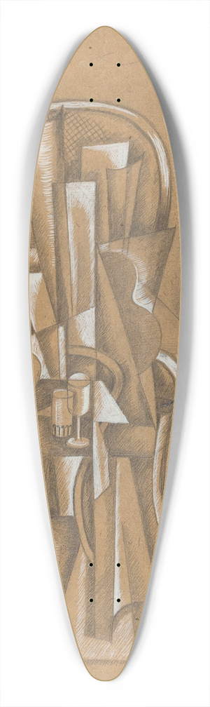 Roger de La Fresnaye - Still Life 39.3 inch art pintail longboard deck