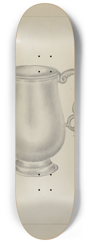 Gordon Sanborn - Silver Mug 8.25 inch art skate deck
