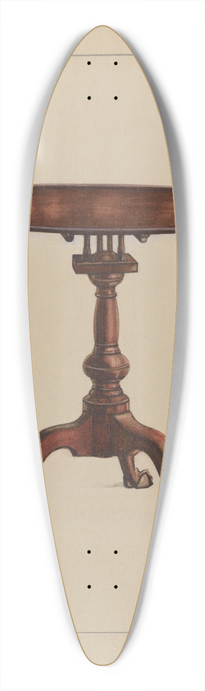Rolland Livingstone - Tilt-top Table 39.3 inch art pintail longboard deck