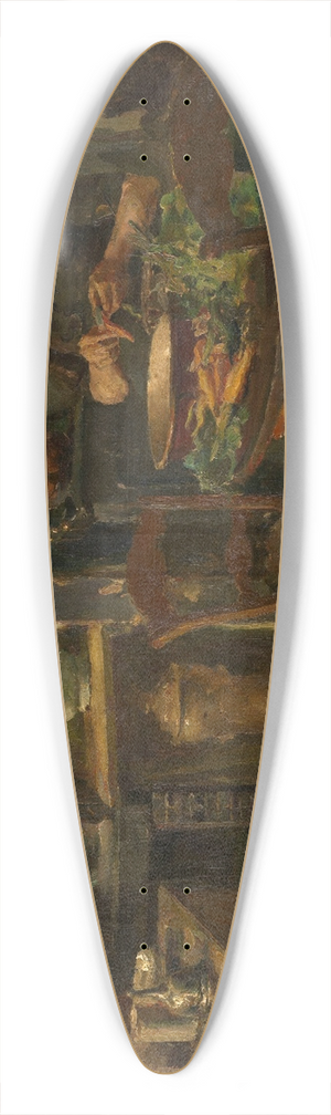Romain Looymans - Kitchen 39.3 inch art pintail longboard deck