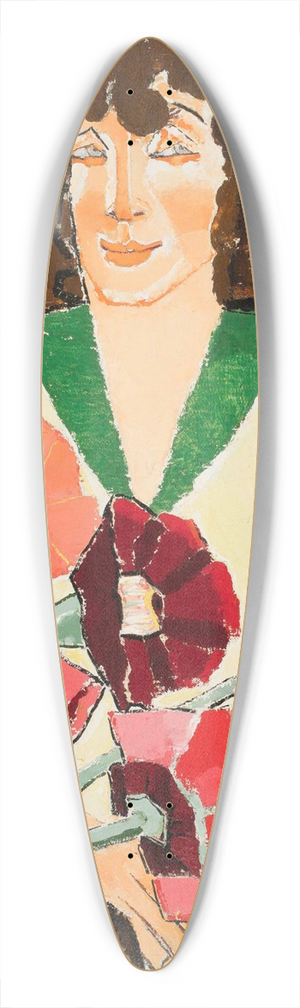 Romuald Kamil Witkowski - Florist 39.3 inch art pintail longboard deck