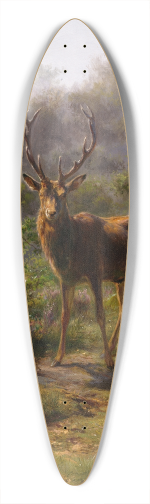 Rosa Bonheur - A Stag 39.3 inch art pintail longboard deck