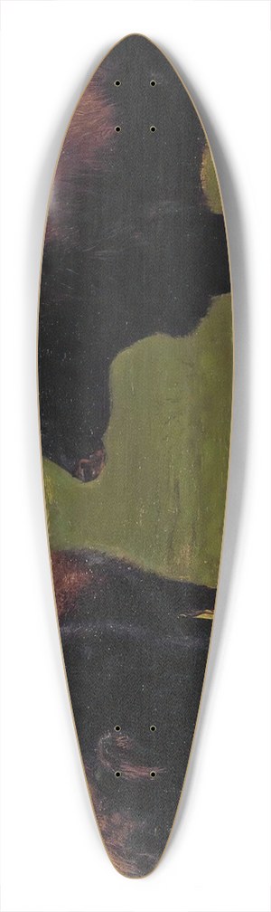 Rosa Bonheur - Two Bulls Grazing 39.3 inch art pintail longboard deck