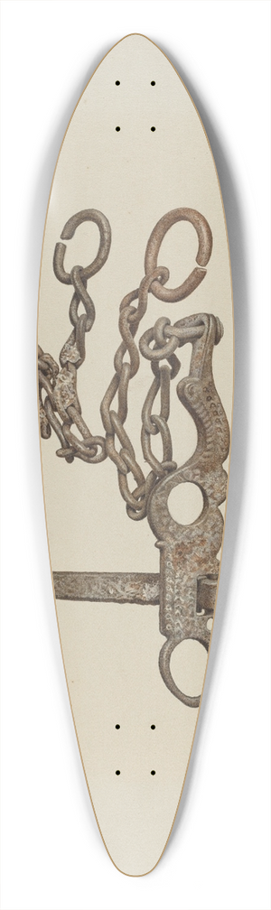 Rose Campbell-Gerke - Bar Bit 39.3 inch art pintail longboard deck