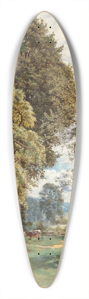Rose Emily Stanton - Contemplation 39.3 inch art pintail longboard deck