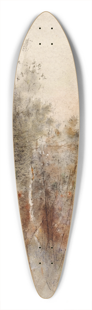 Ross Sterling Turner - A Tree Study 39.3 inch art pintail longboard deck