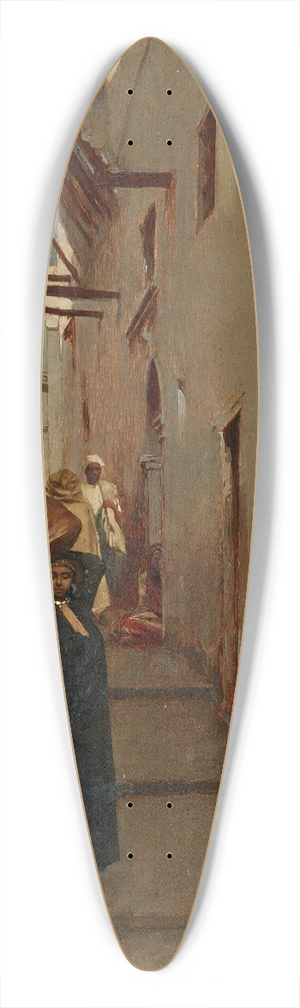 Rubens Santoro - The Side Streets 39.3 inch art pintail longboard deck