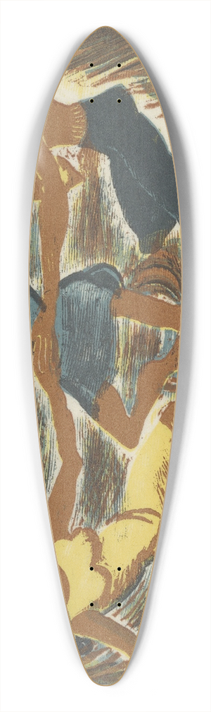 Rudley - Dancing 39.3 inch art pintail longboard deck