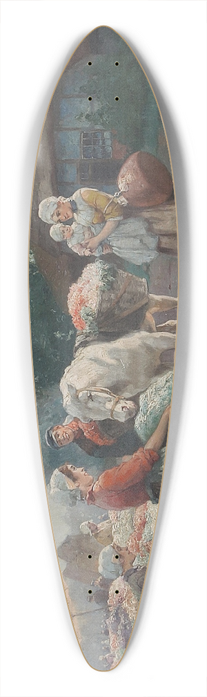 Rudolf Alfred Hger - Hollndischer Blumenmarkt 39.3 inch art pintail longboard deck