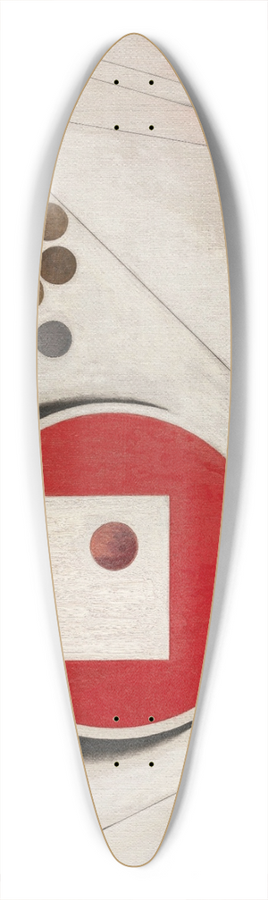 Rudolf Bauer - Third Symphony in 3 Movements 39.3 inch art pintail longboard deck