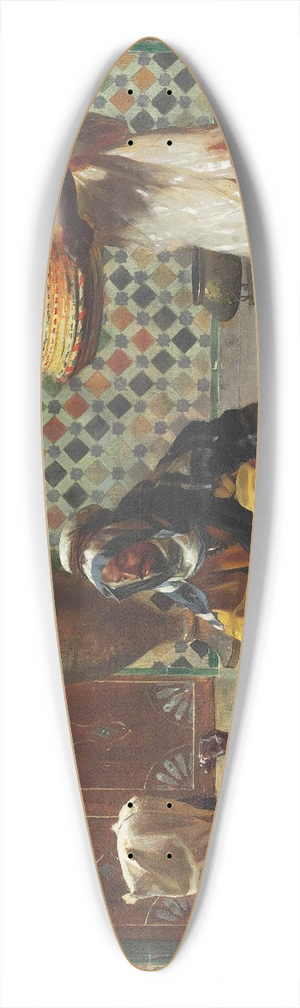 Rudolf Ernst - An Afternoon Discussion 39.3 inch art pintail longboard deck