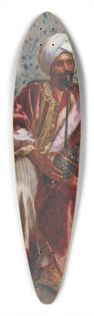 Rudolf Ernst - Arab smoking a nargilah 39.3 inch art pintail longboard deck
