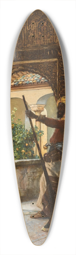 Rudolf Ernst - Guarding the Alhambra 39.3 inch art pintail longboard deck