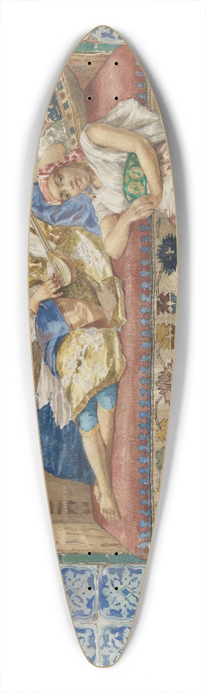 Rudolf Ernst - Harem song 39.3 inch art pintail longboard deck