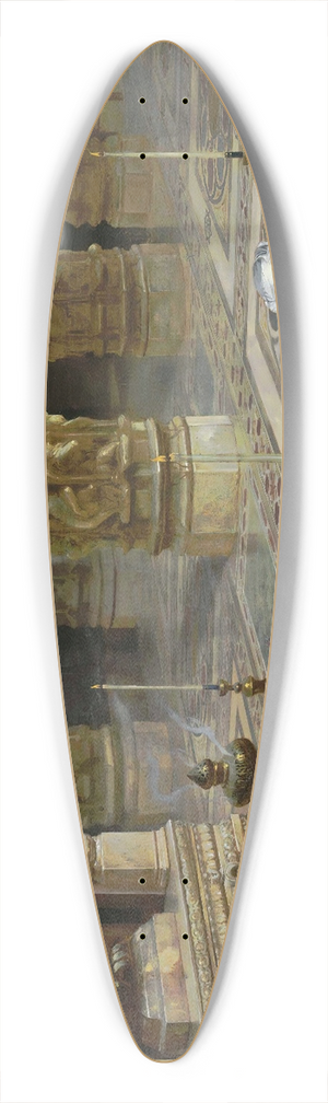 Rudolf Ernst - Honoring the Tiger 39.3 inch art pintail longboard deck