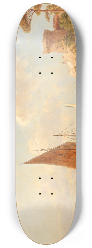 Gottfried Seelos - Fischer An Der Dalmatinischen Kste 8.25 inch art skate deck