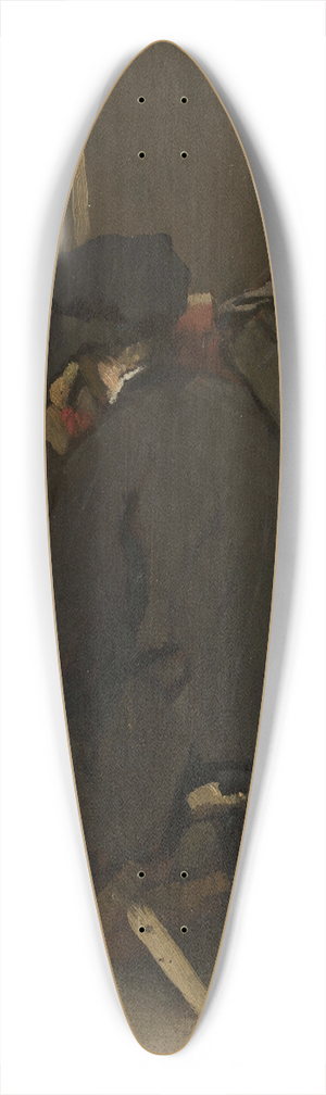 Rudolf Hirth du Frnes - In the painters studio 39.3 inch art pintail longboard deck