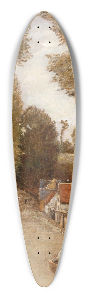 Rudolf Ribarz - Dorfidylle 39.3 inch art pintail longboard deck