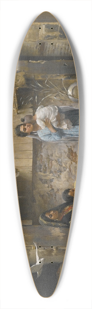 Rudolf Swoboda - A Cairene Courtyard 39.3 inch art pintail longboard deck