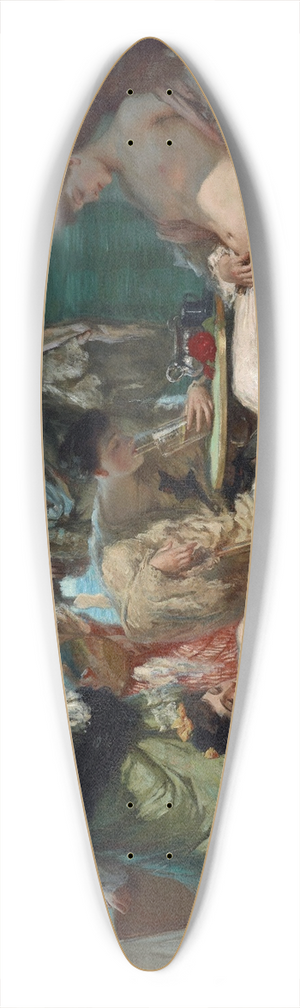 Rupert Bunny - Summer time 39.3 inch art pintail longboard deck