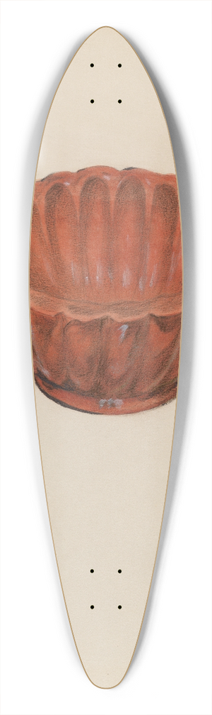 Ruth Bialostosky - Earthenware, Jelly Mold 39.3 inch art pintail longboard deck