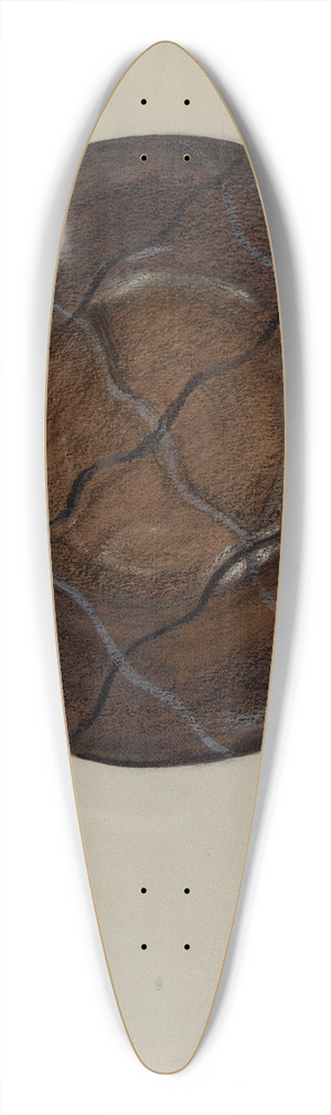 Ruth Bialostosky - Pa. German Bowl 39.3 inch art pintail longboard deck