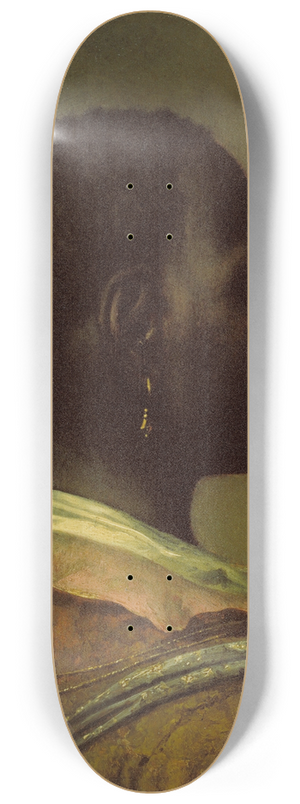 Govert Flinck - Head of a Black Man 8.25 inch art skate deck