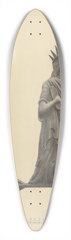 Salvatore Borrazzo - Weather Vane 39.3 inch art pintail longboard deck