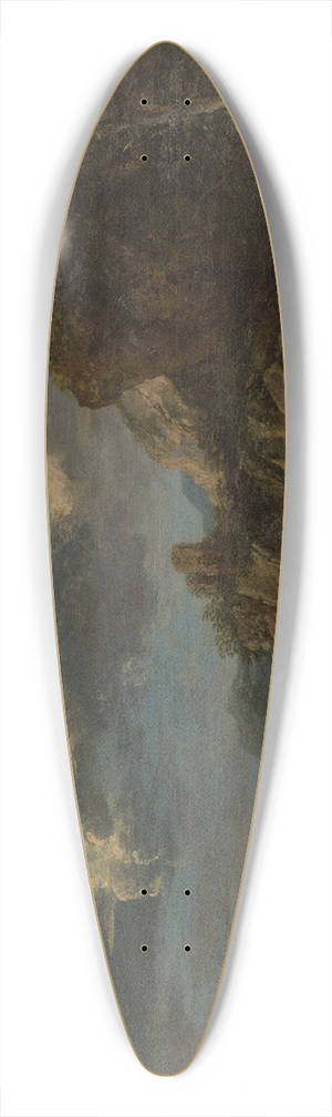 Salvator Rosa - Bandits on a Rocky Coast 39.3 inch art pintail longboard deck