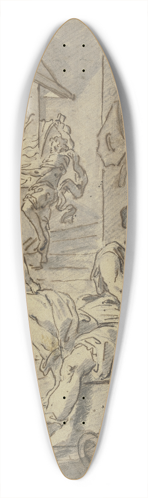 Salvator Rosa - In Vulcans smithy 39.3 inch art pintail longboard deck