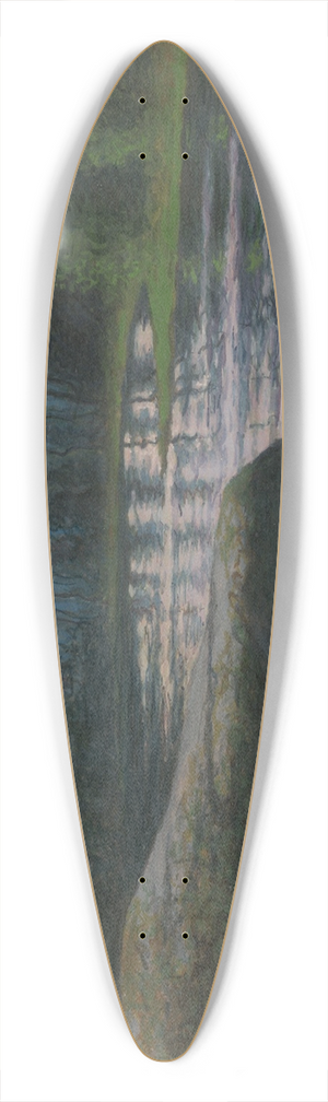 Sam dmann - Landscape 39.3 inch art pintail longboard deck