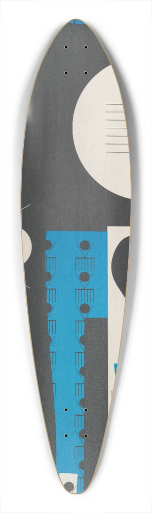 Sam Maitin - Kraft Printing Company 39.3 inch art pintail longboard deck