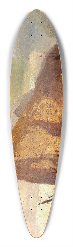 Samuel Colman - Clearing Storm at Gibraltar 39.3 inch art pintail longboard deck