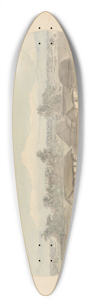 Samuel Davis - From Rungpore [Rangpur] 39.3 inch art pintail longboard deck