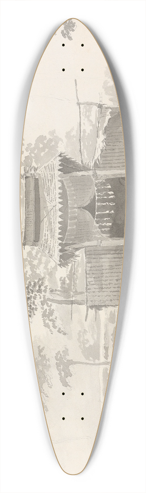 Samuel Davis - Ornamental Gateway 39.3 inch art pintail longboard deck