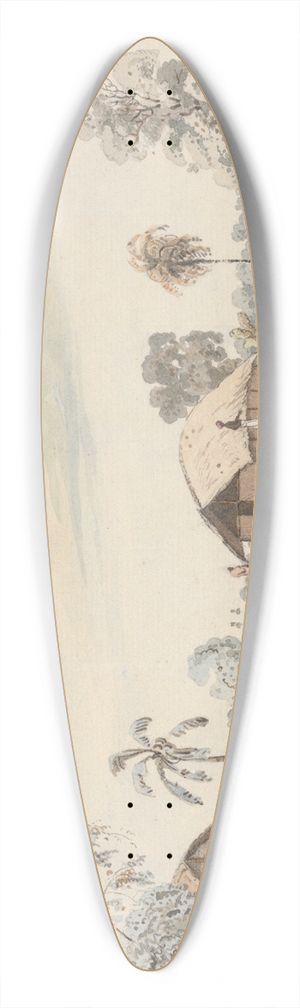Samuel Davis - Sirree 39.3 inch art pintail longboard deck