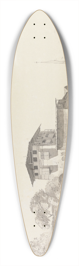 Samuel Davis - Wankaka 39.3 inch art pintail longboard deck